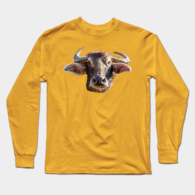 Water buffalo Long Sleeve T-Shirt by dalyndigaital2@gmail.com